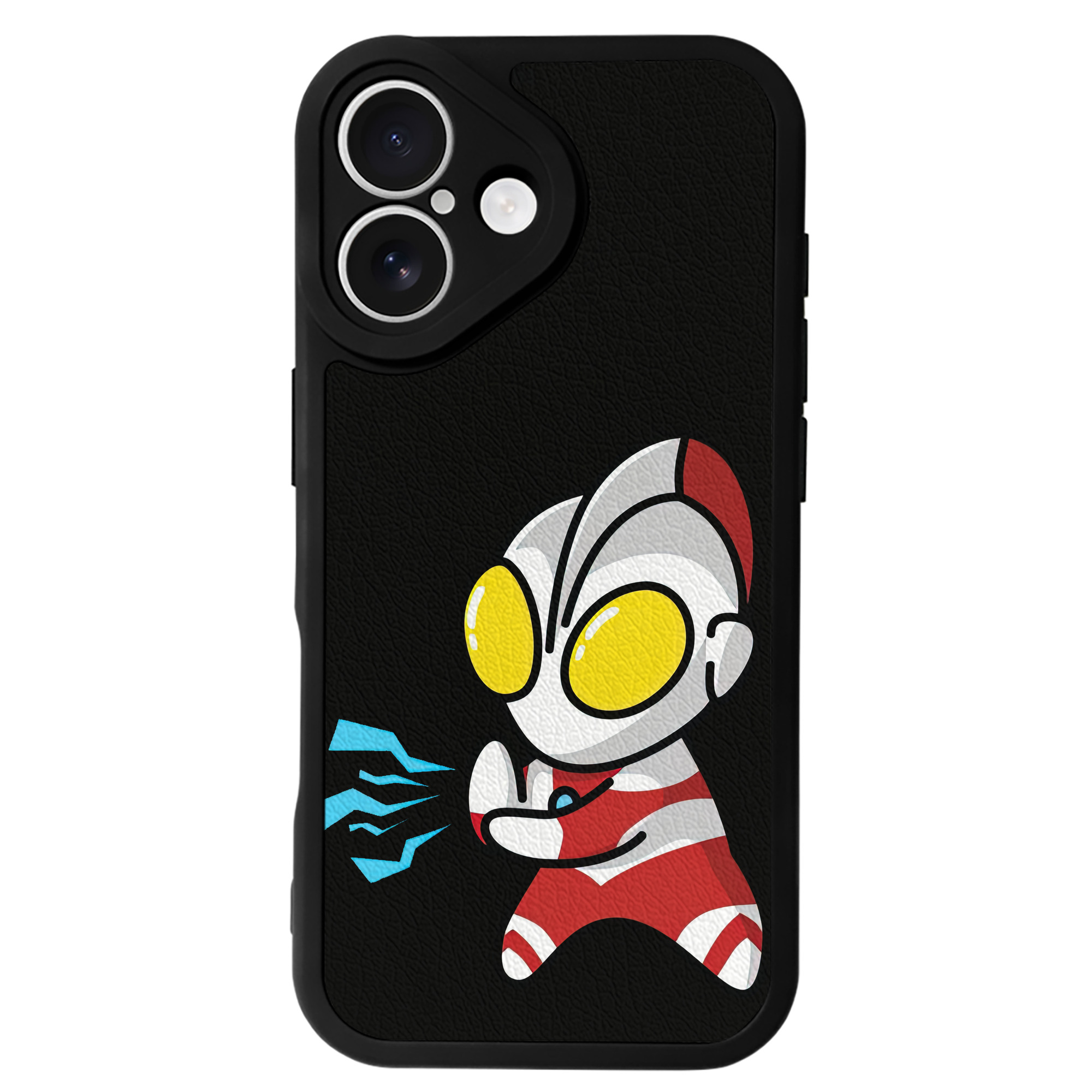 （画像用） ウルトラマン Ultraman 【iPhone 16シリーズ対応】シリコンスマホケース（レザー調） 材質：シリコン